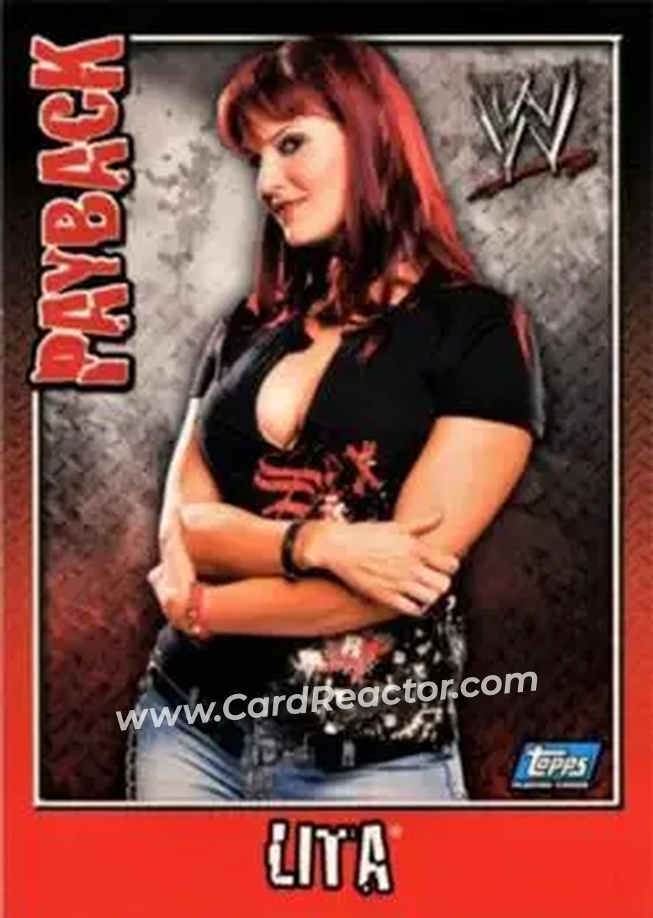2006 Topps WWE Payback (English Edition) #10 - Lita - Front