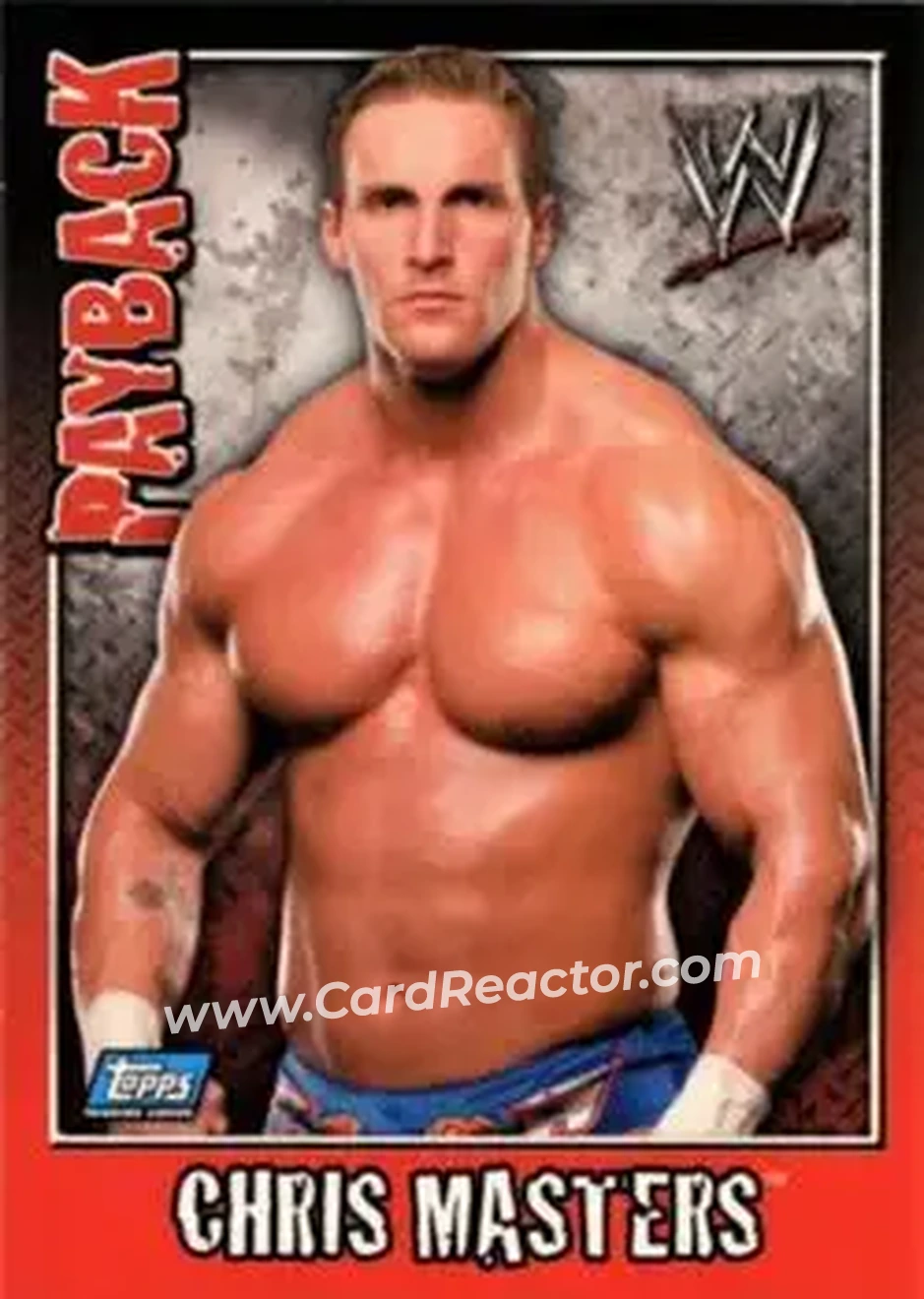 2006 Topps WWE Payback (English Edition) #13 - Chris Masters - Front