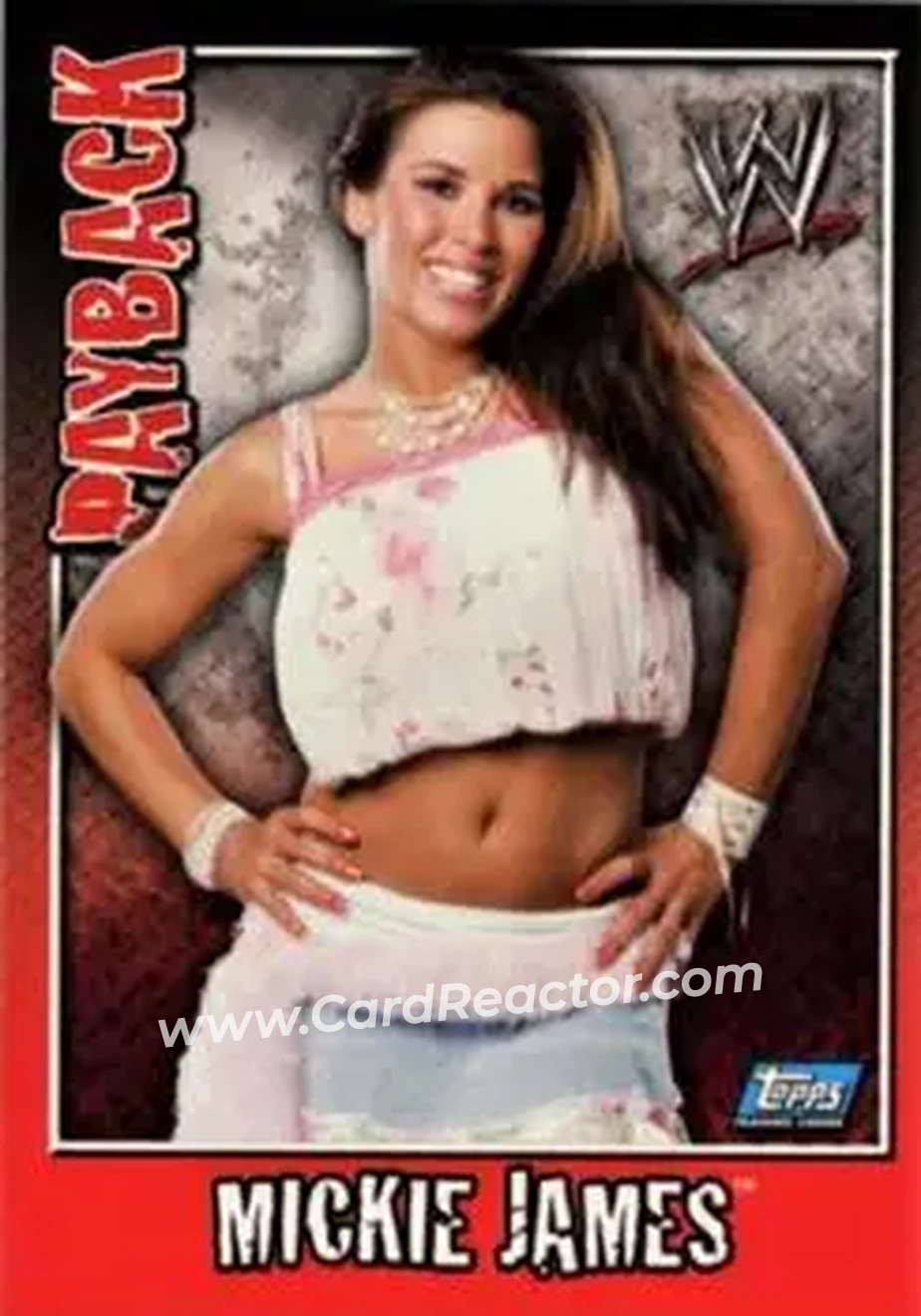 2006 Topps WWE Payback (English Edition) #15 - Mickie James - Front