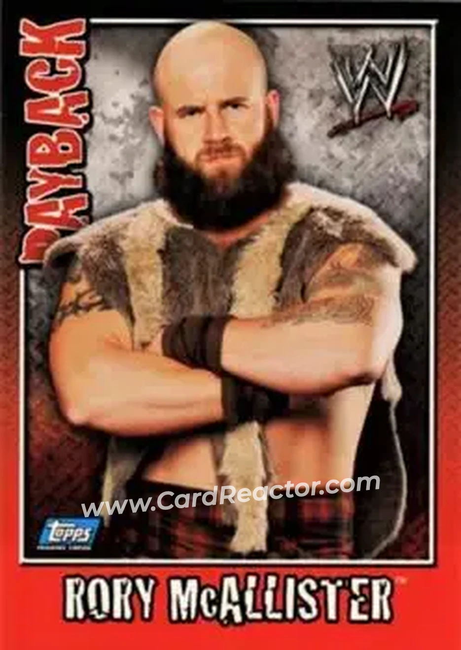 2006 Topps WWE Payback (English Edition) #31 - Rory McAllister - Front