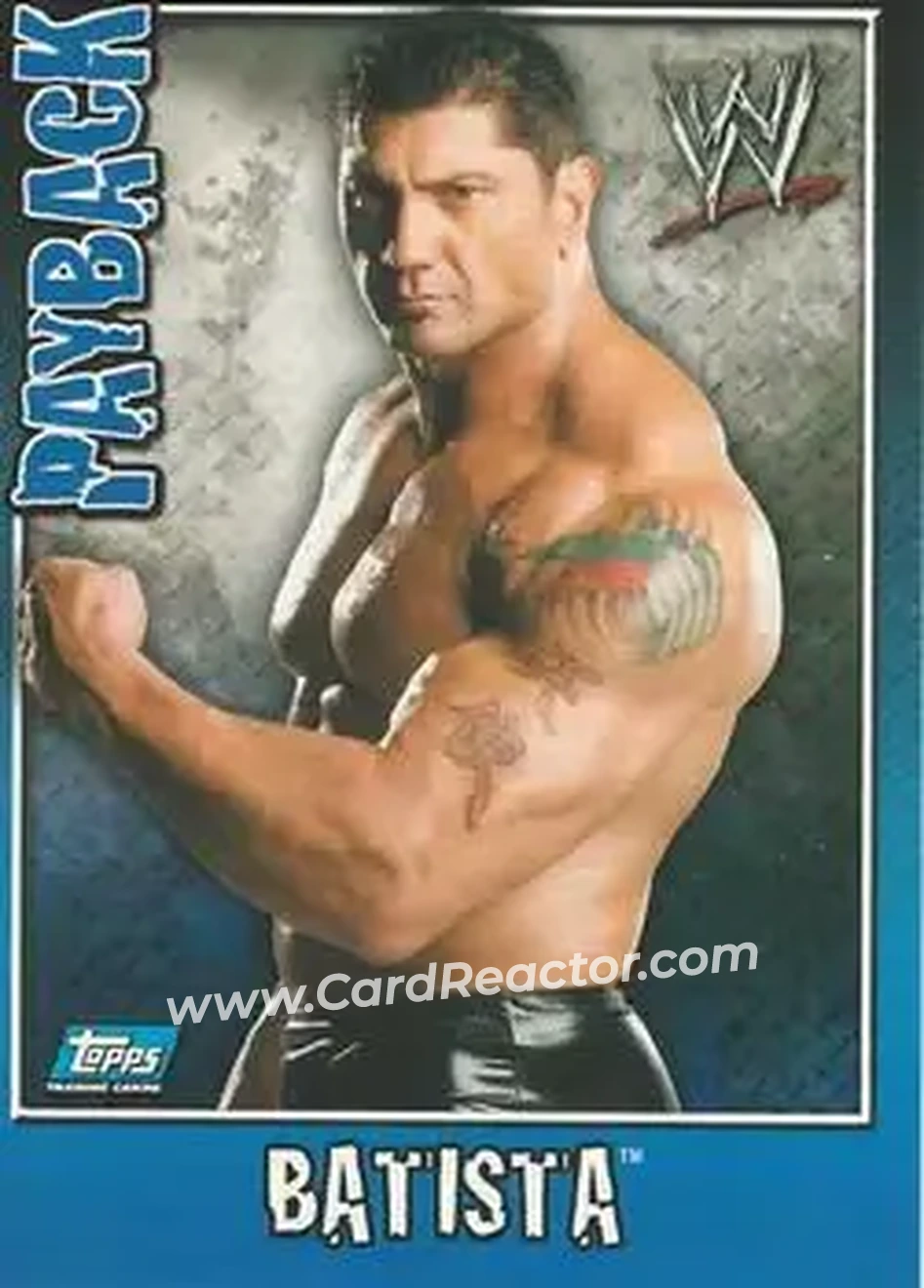 2006 Topps WWE Payback (English Edition) #40 - Batista - Front