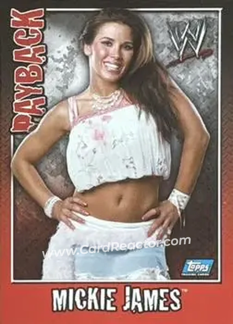 2006 Topps WWE Payback (German Edition) #15 - Mickie James - Front