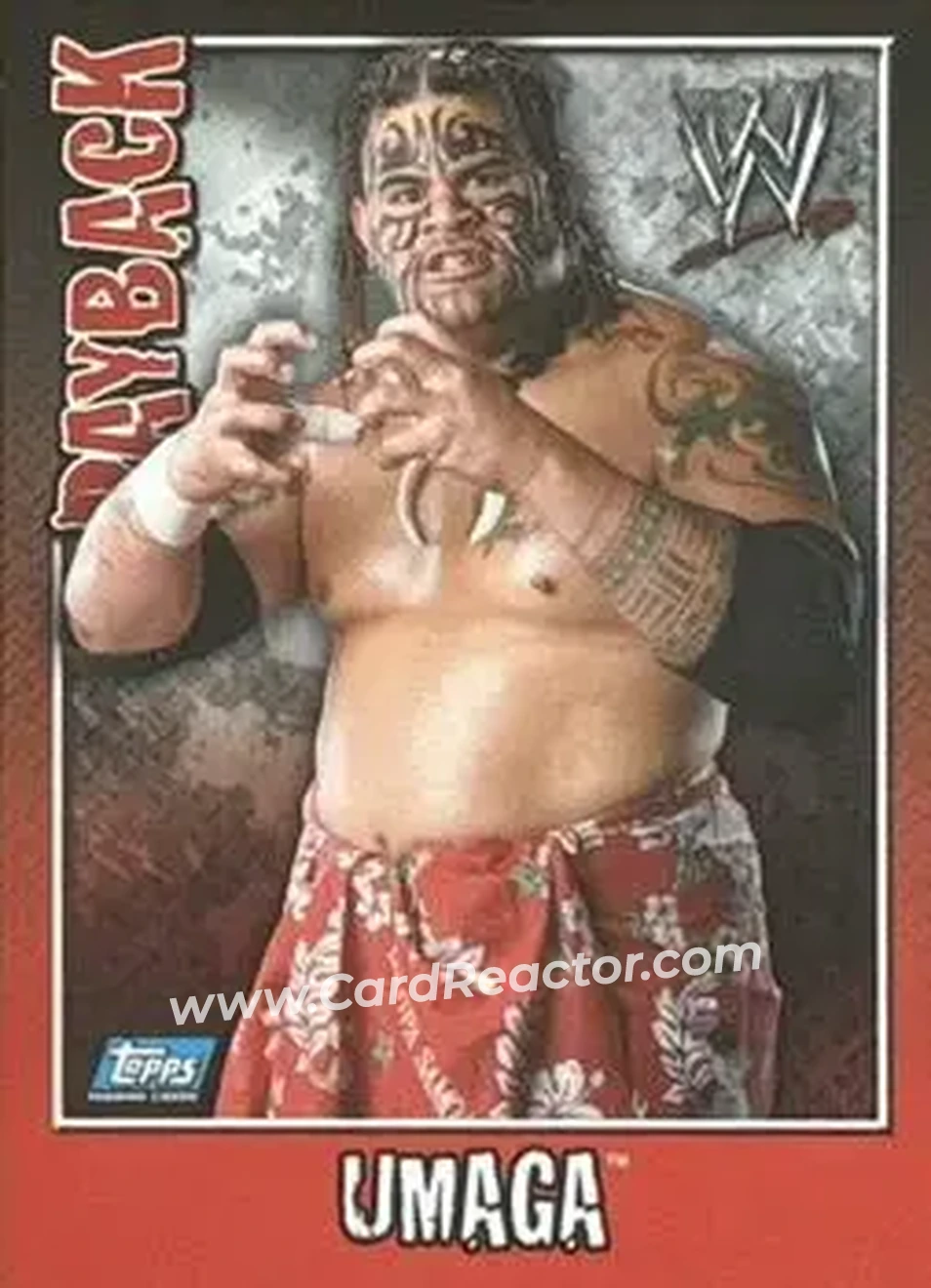 2006 Topps WWE Payback (German Edition) #18 - Umaga - Front