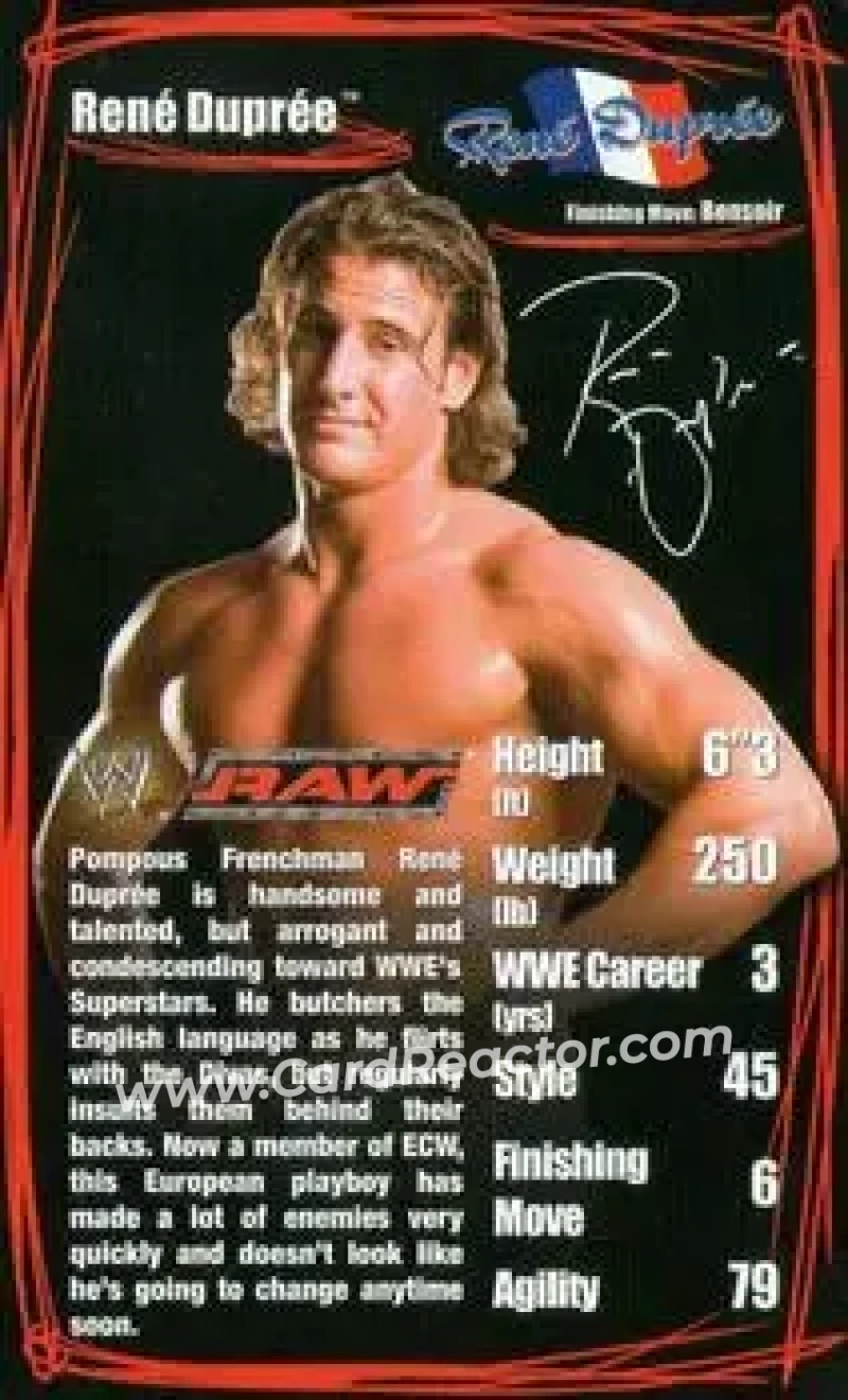 2006 Top Trumps Specials WWE Superstars 2 #NNO - Rene Dupree - Front