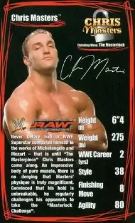 Chris Masters · 2006 Top Trumps Specials WWE Superstars 2 #NNO