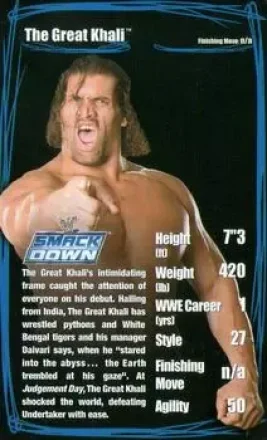 The Great Khali · 2006 Top Trumps Specials WWE Superstars 2 #NNO