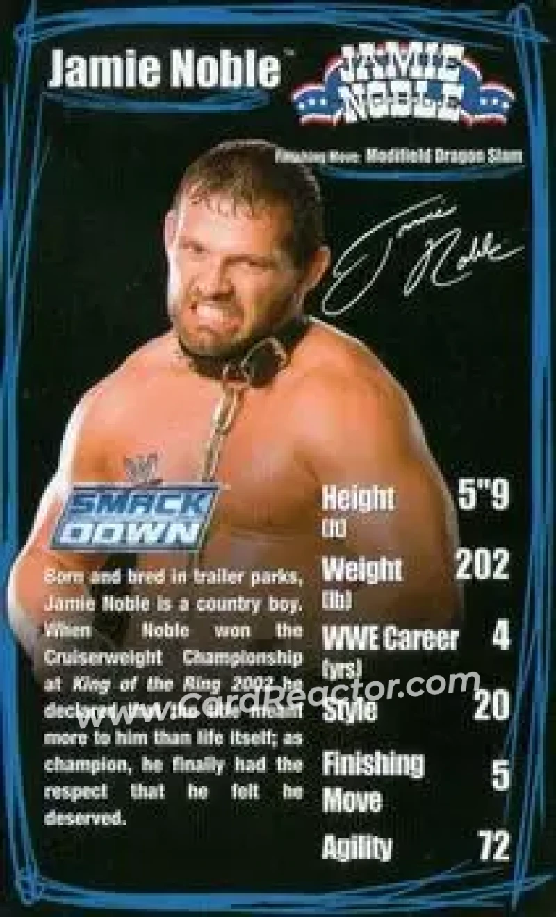2006 Top Trumps Specials WWE Superstars 2 #NNO - Jamie Noble - Front