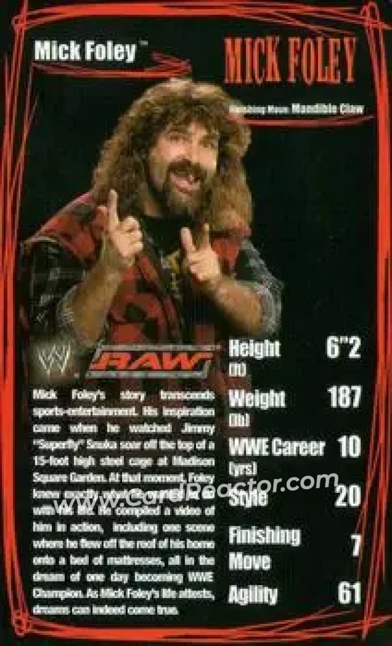 2006 Top Trumps Specials WWE Superstars 2 #NNO - Mankind - Front