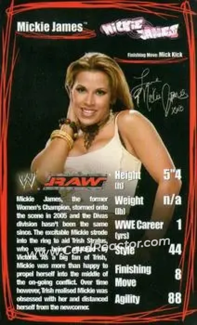 2006 Top Trumps Specials WWE Superstars 2 #NNO - Mickie James - Front