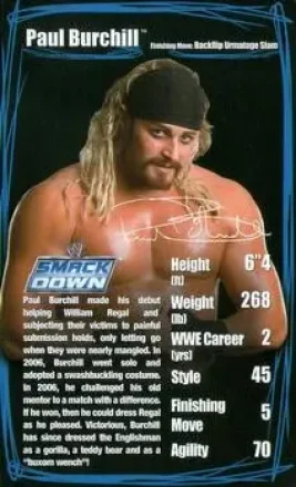Paul Burchill · 2006 Top Trumps Specials WWE Superstars 2 #NNO