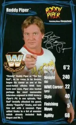 Rowdy Roddy Piper · 2006 Top Trumps Specials WWE Superstars 2 #NNO