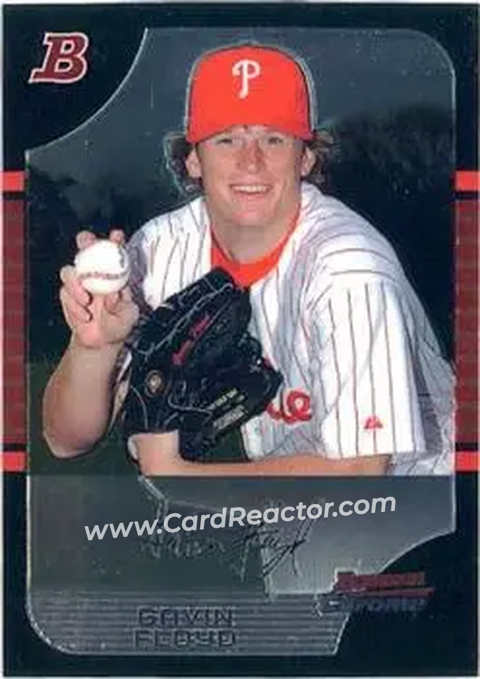 2005 Bowman Chrome #1 - Gavin Floyd - Philadelphia Phillies - Front
