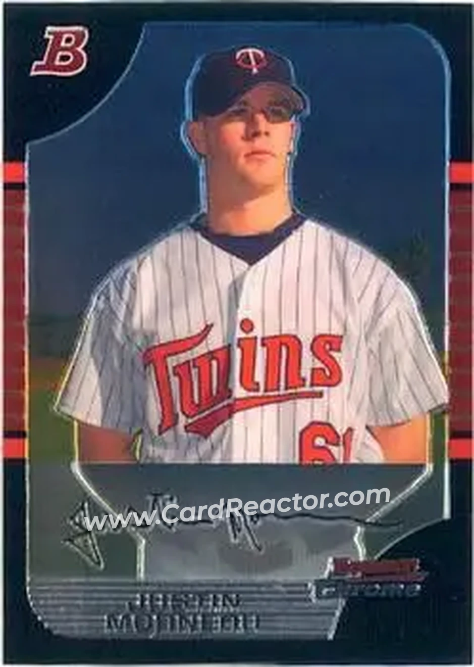 2005 Bowman Chrome #20 - Justin Morneau - Minnesota Twins - Front