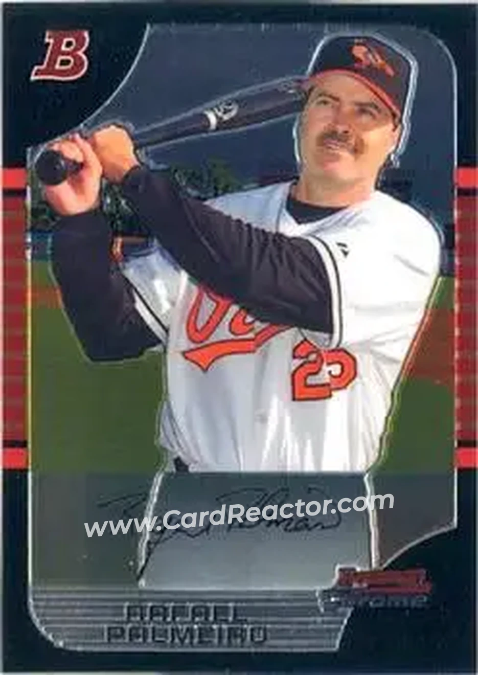 2005 Bowman Chrome #23 - Rafael Palmeiro - Baltimore Orioles - Front