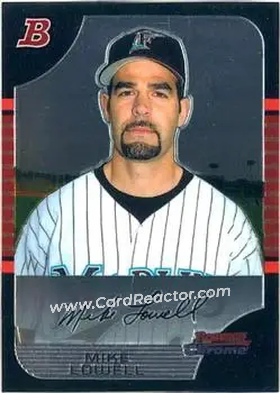 2005 Bowman Chrome #27 - Mike Lowell - Florida Marlins - Front