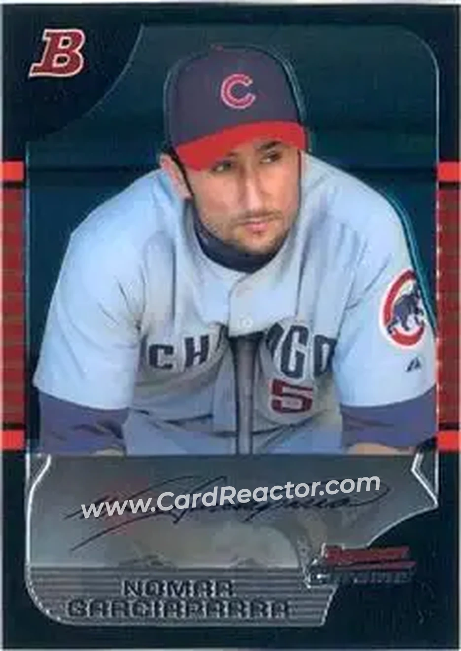 2005 Bowman Chrome #30 - Nomar Garciaparra - Chicago Cubs - Front 2005 Bowman Chrome #30 - Nomar Garciaparra - Chicago Cubs - Front