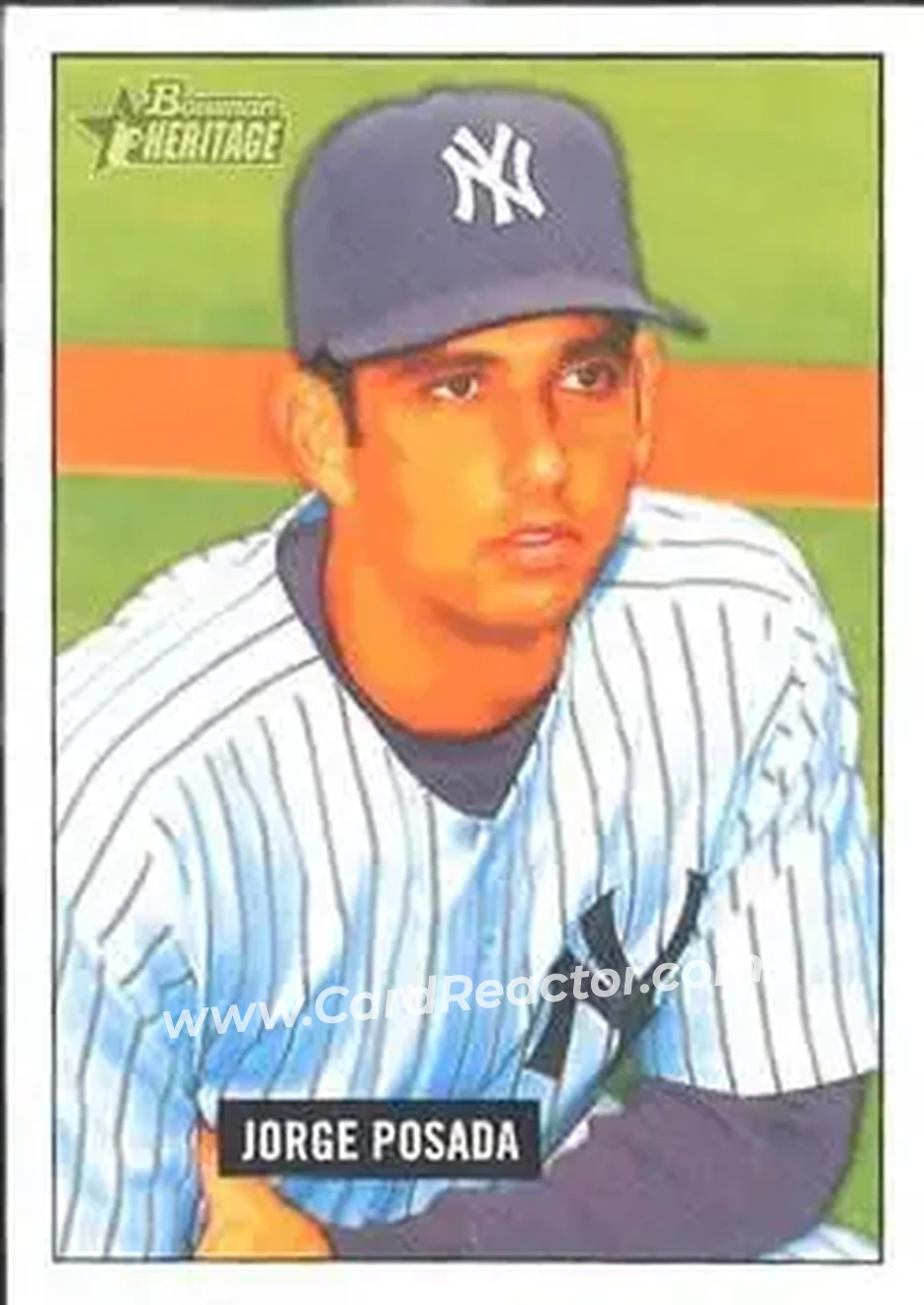 2005 Bowman Heritage #2 - Jorge Posada - New York Yankees - Front