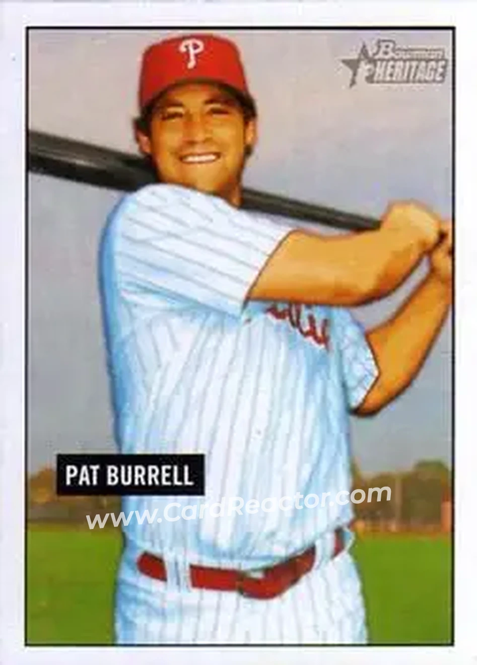 2005 Bowman Heritage #4 - Pat Burrell - Philadelphia Phillies - Front