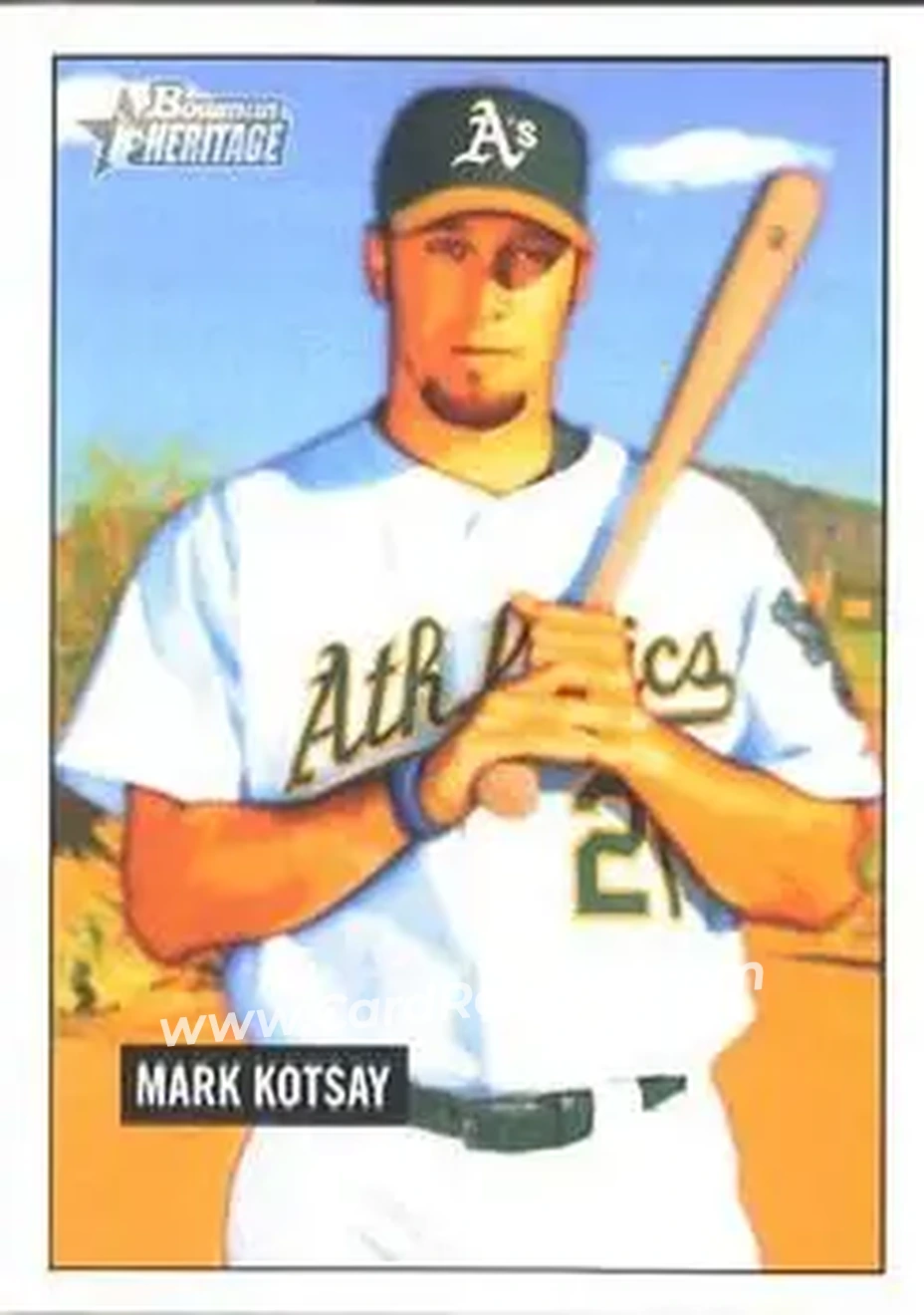 2005 Bowman Heritage #8 - Mark Kotsay - Oakland Athletics - Front