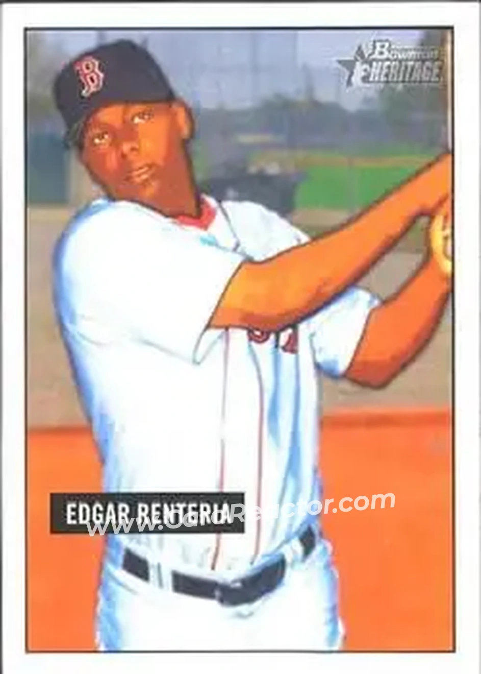 2005 Bowman Heritage #15 - Edgar Renteria - Boston Red Sox - Front