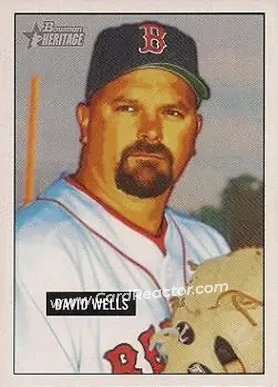 2005 Bowman Heritage #16 - David Wells - Boston Red Sox - Front