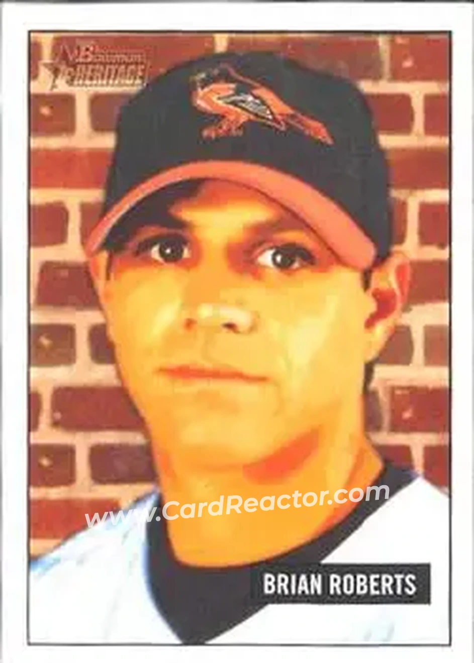 2005 Bowman Heritage #21 - Brian Roberts - Baltimore Orioles - Front
