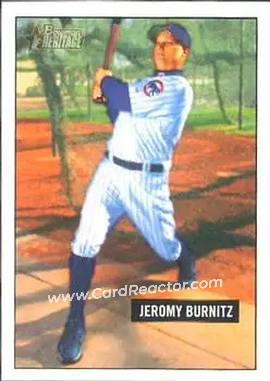 2005 Bowman Heritage #22 - Jeromy Burnitz - Chicago Cubs - Front