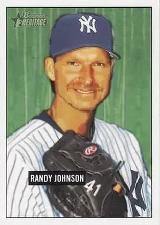 2005 Bowman Heritage #25 - Randy Johnson - New York Yankees