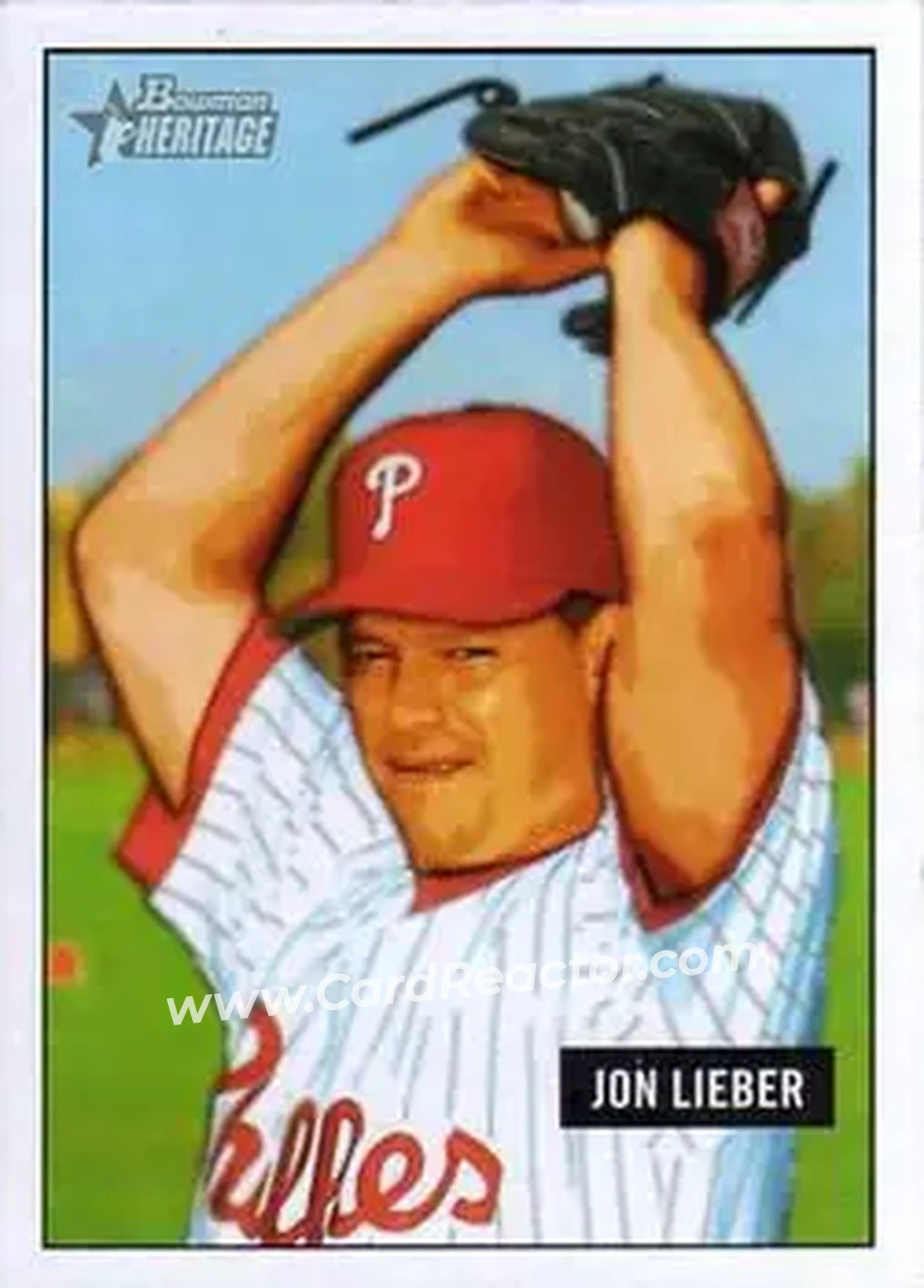 2005 Bowman Heritage #27 - Jon Lieber - Philadelphia Phillies - Front