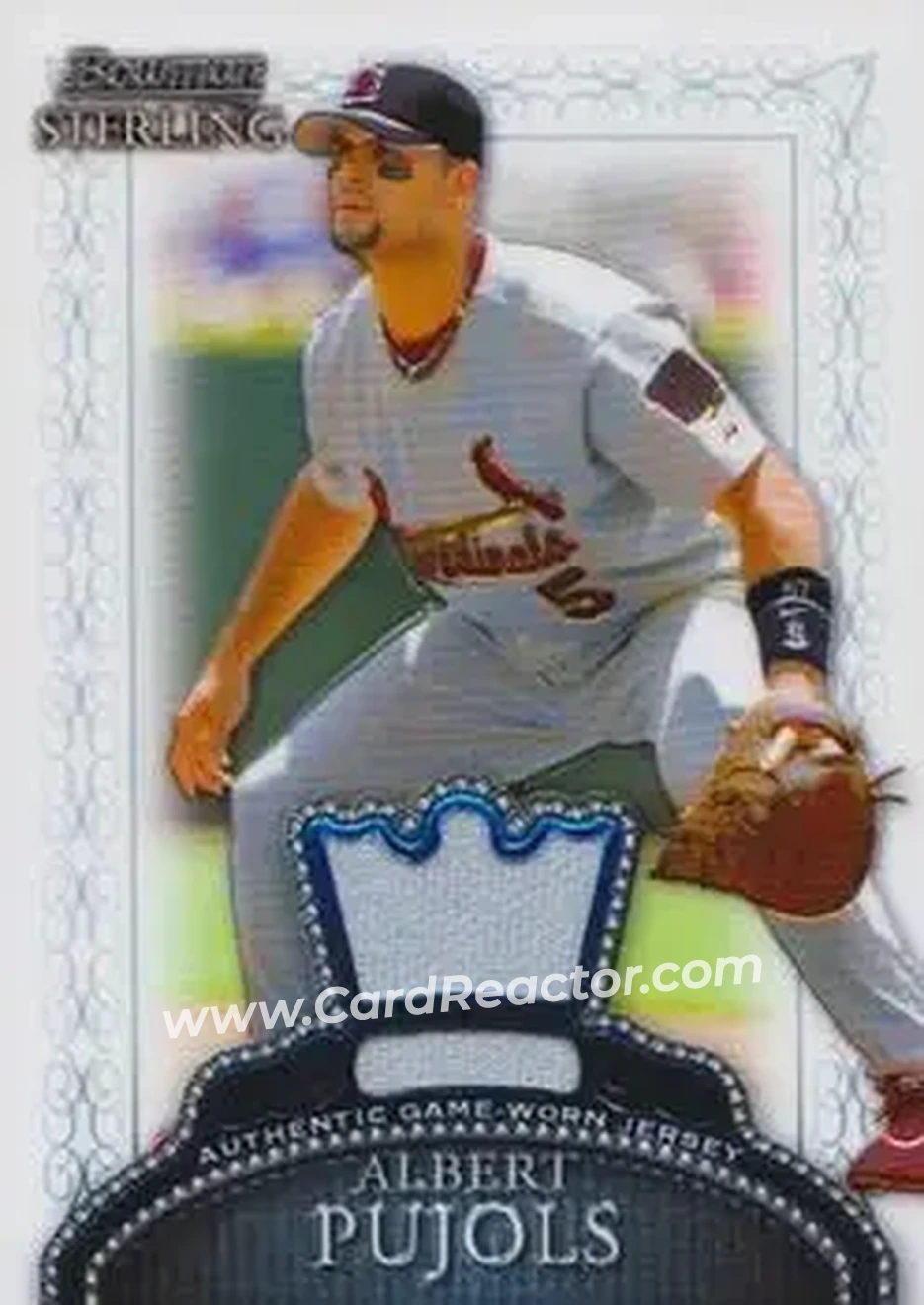 2005 Bowman Sterling #BS-AP - Albert Pujols - St. Louis Cardinals - Front 2005 Bowman Sterling #BS-AP - Albert Pujols - St. Louis Cardinals - Front