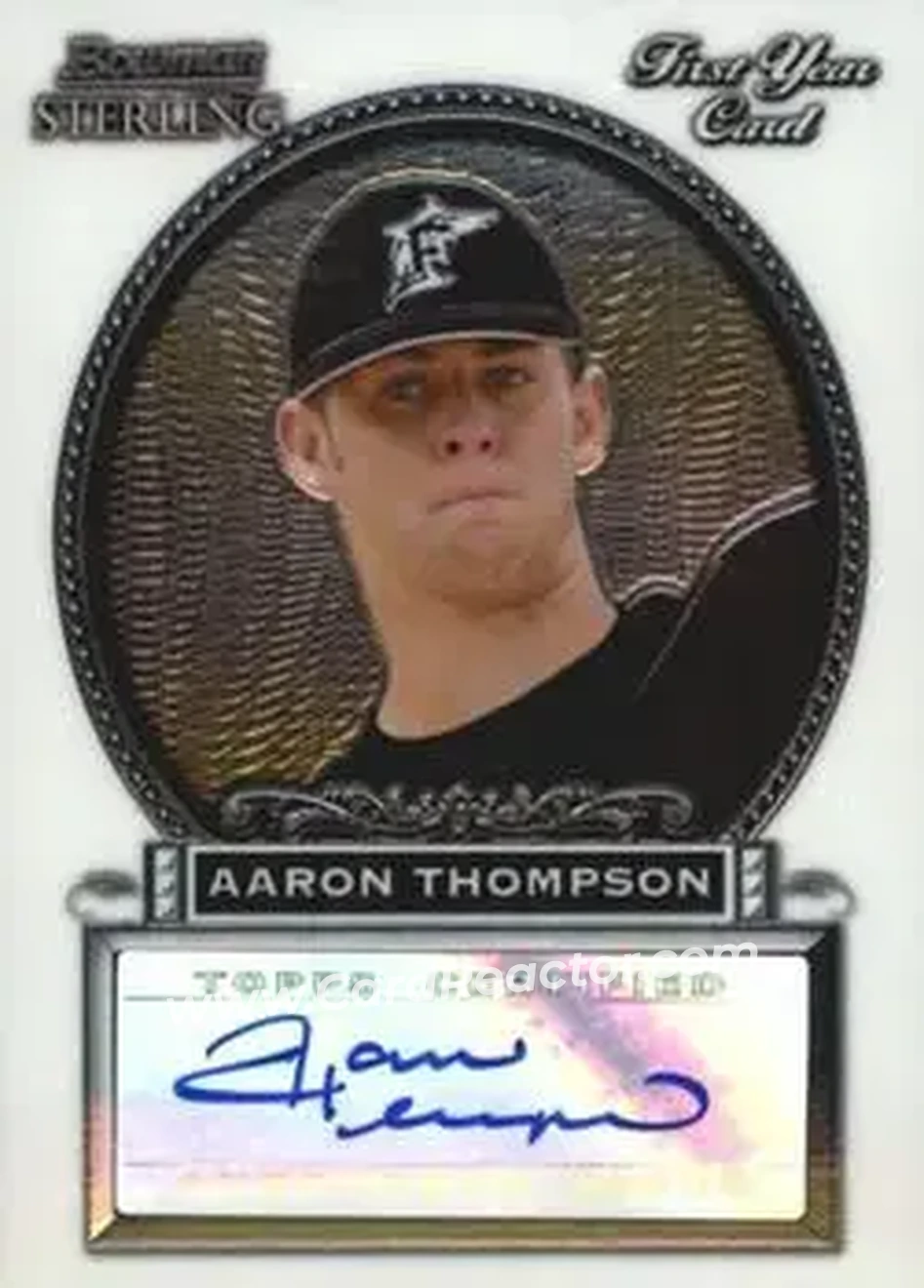 2005 Bowman Sterling #BS-AT - Aaron Thompson - Florida Marlins - Front