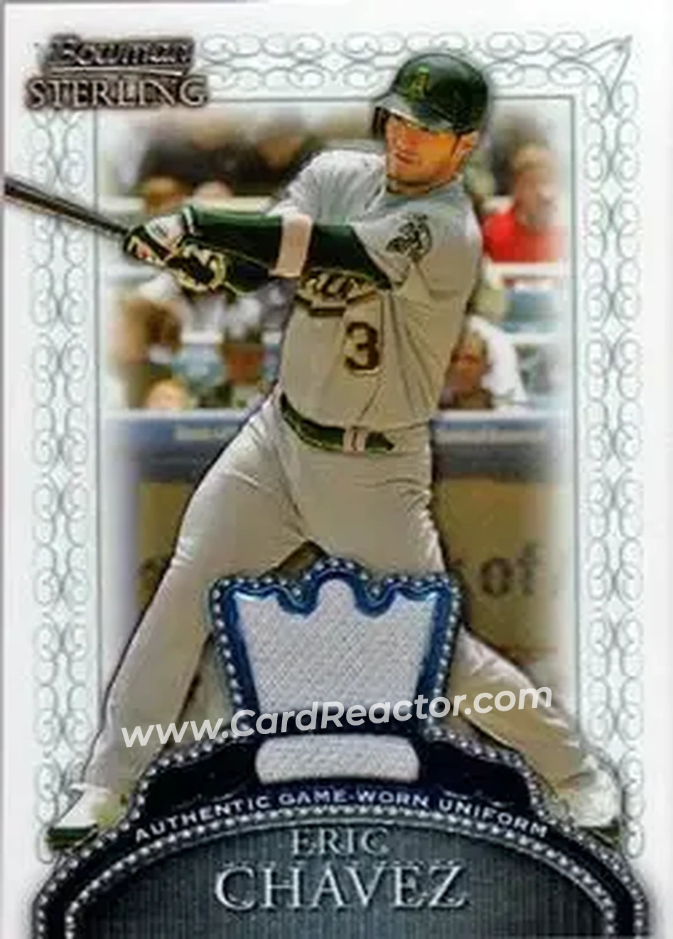2005 Bowman Sterling #BS-EC - Eric Chavez - Oakland Athletics - Front
