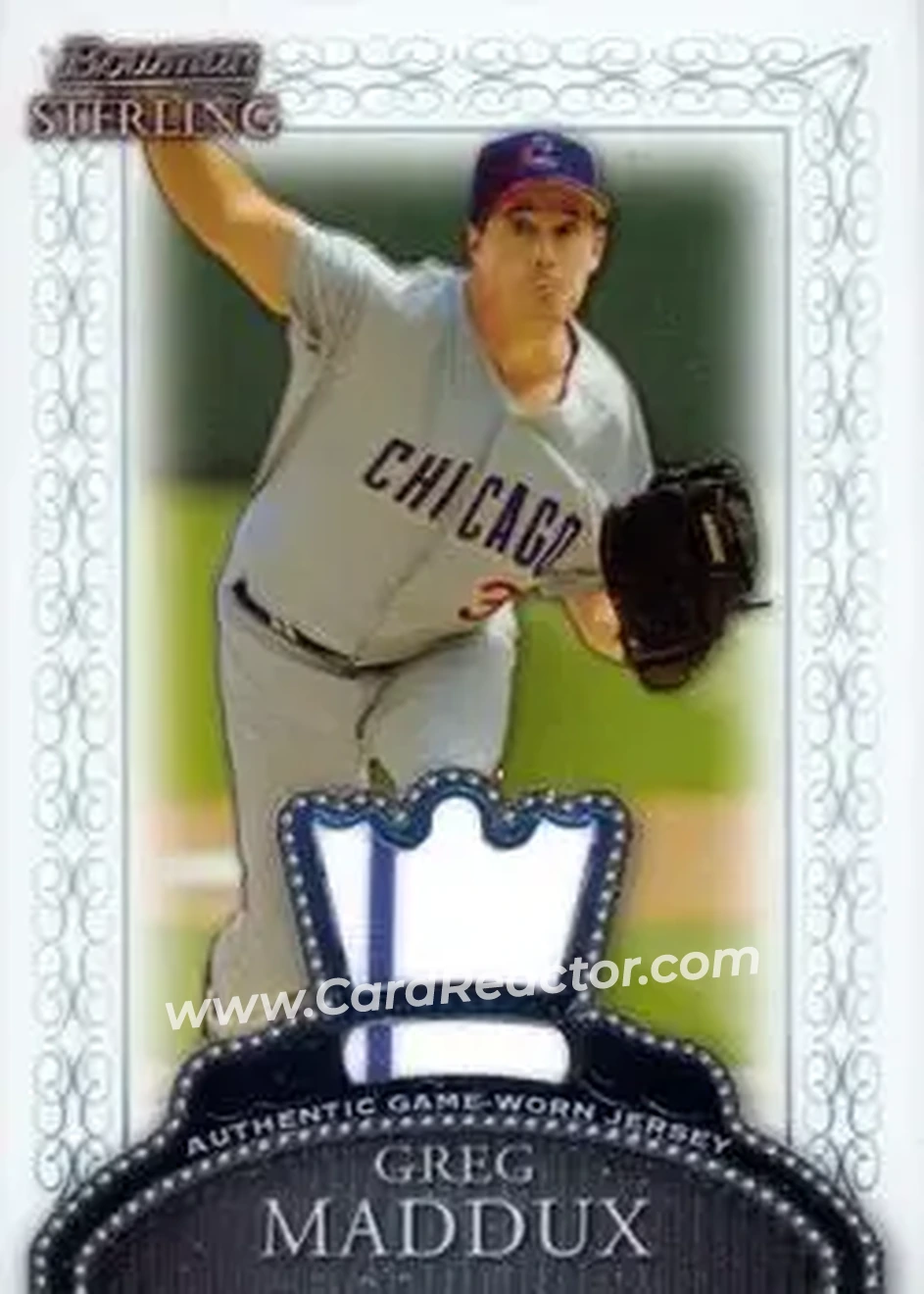 2005 Bowman Sterling #BS-GM - Greg Maddux - Chicago Cubs - Front 2005 Bowman Sterling #BS-GM - Greg Maddux - Chicago Cubs - Front