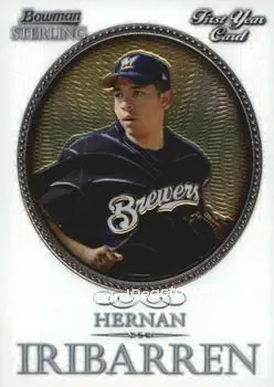 2005 Bowman Sterling #BS-HI - Hernan Iribarren - Milwaukee Brewers - Front 2005 Bowman Sterling #BS-HI - Hernan Iribarren - Milwaukee Brewers - Front