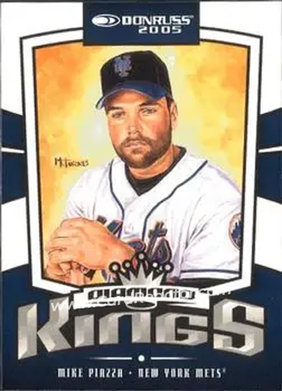 2005 Donruss #15 - Mike Piazza - New York Mets - Front