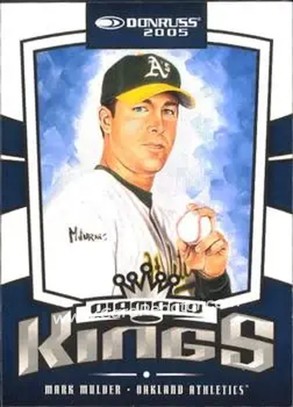 2005 Donruss #18 - Mark Mulder - Oakland Athletics - Front 2005 Donruss #18 - Mark Mulder - Oakland Athletics - Front
