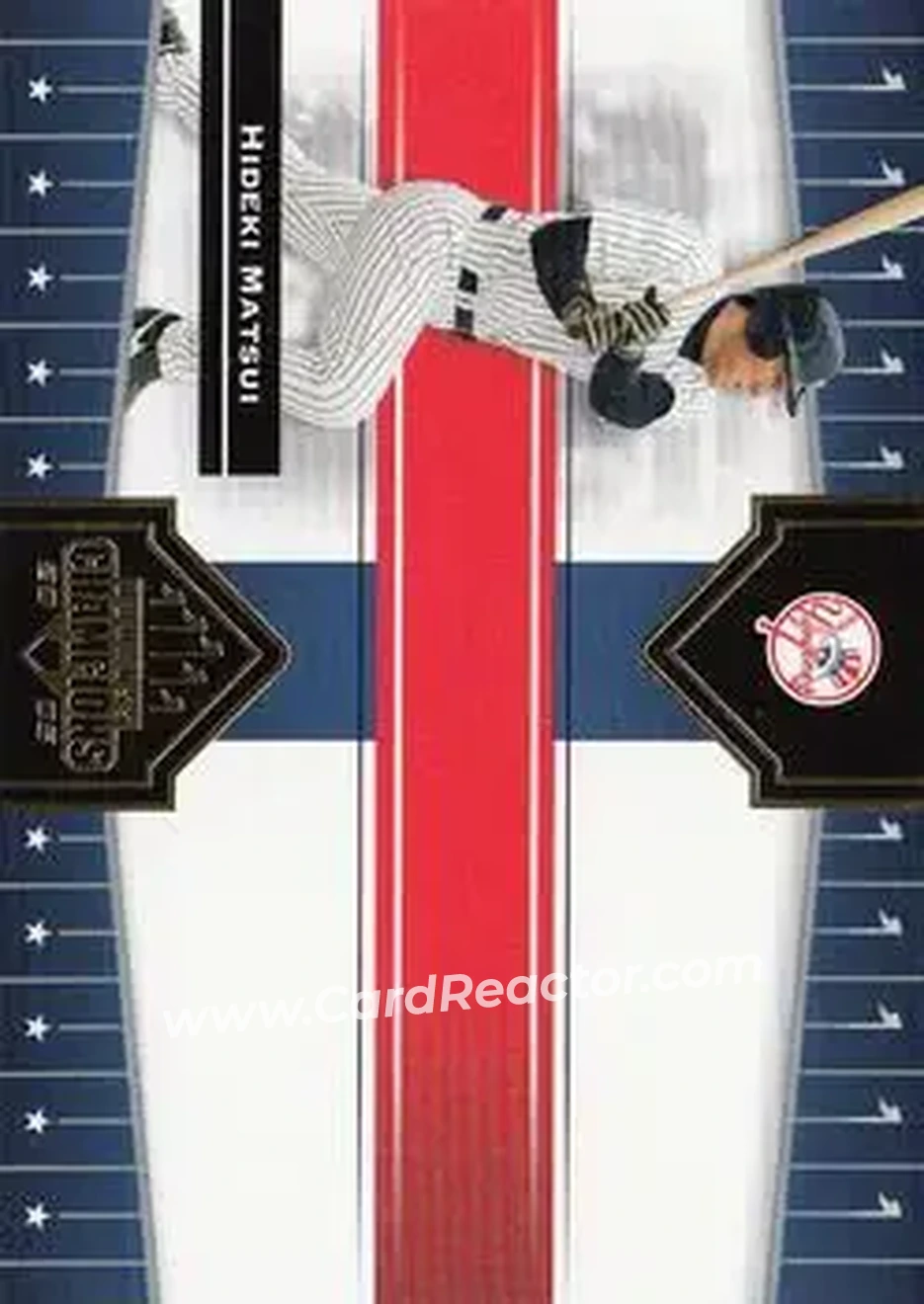 2005 Donruss Champions #9 - Hideki Matsui - New York Yankees - Front 2005 Donruss Champions #9 - Hideki Matsui - New York Yankees - Front