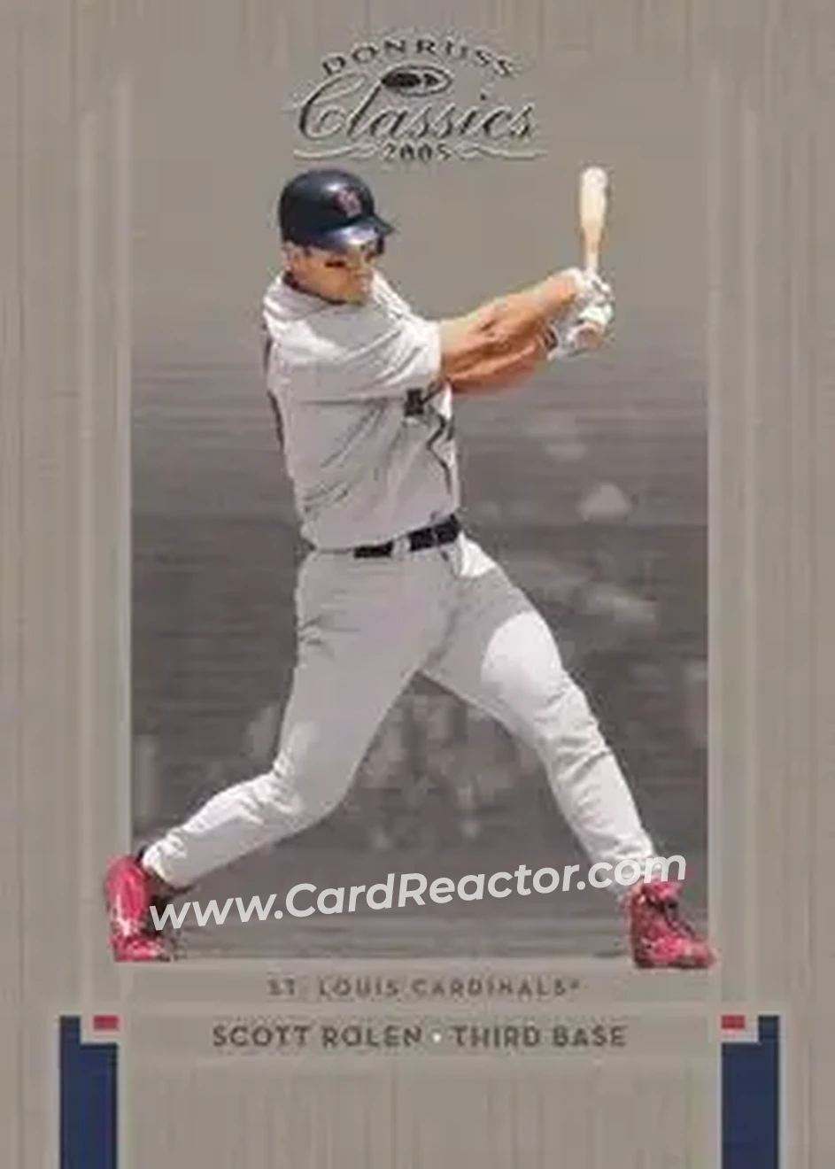 2005 Donruss Classics #1 - Scott Rolen - St. Louis Cardinals - Front 2005 Donruss Classics #1 - Scott Rolen - St. Louis Cardinals - Front