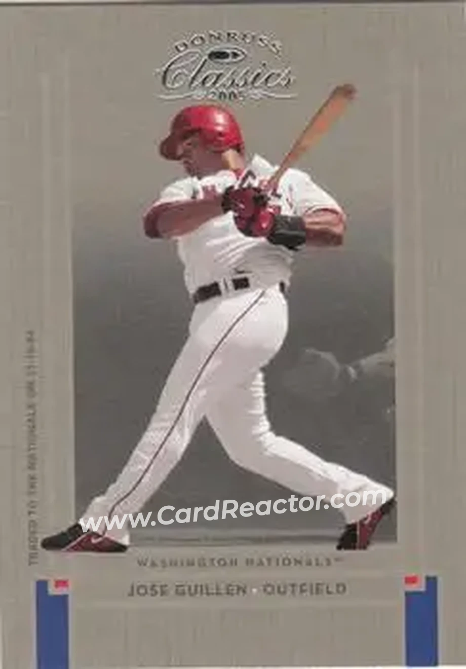 2005 Donruss Classics #6 - Jose Guillen - Washington Nationals - Front 2005 Donruss Classics #6 - Jose Guillen - Washington Nationals - Front