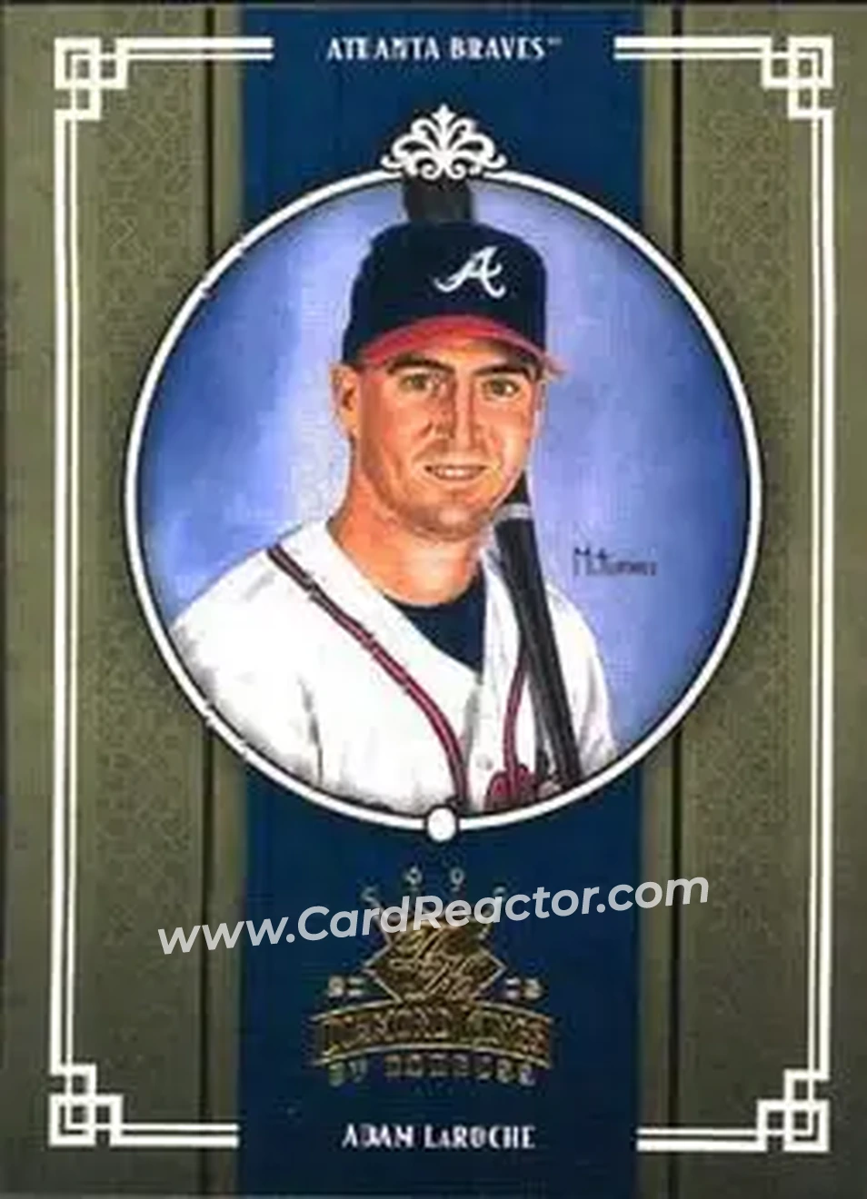 2005 Donruss Diamond Kings #22 - Adam LaRoche - Atlanta Braves - Front 2005 Donruss Diamond Kings #22 - Adam LaRoche - Atlanta Braves - Front