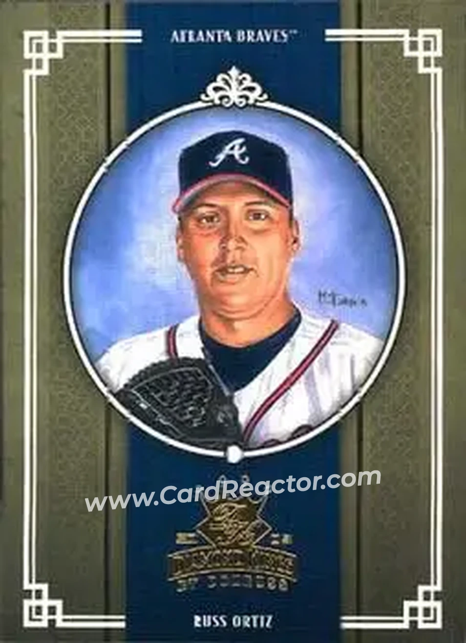 2005 Donruss Diamond Kings #23 - Russ Ortiz - Atlanta Braves - Front 2005 Donruss Diamond Kings #23 - Russ Ortiz - Atlanta Braves - Front