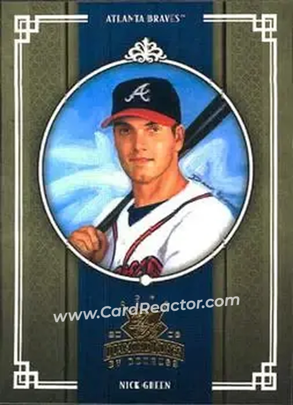 2005 Donruss Diamond Kings #26 - Nick Green - Atlanta Braves - Front