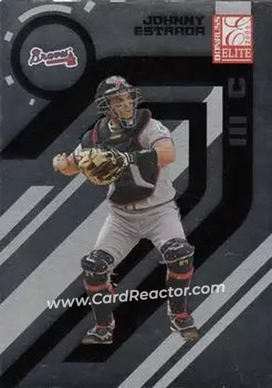 2005 Donruss Elite #15 - Johnny Estrada - Atlanta Braves - Front 2005 Donruss Elite #15 - Johnny Estrada - Atlanta Braves - Front