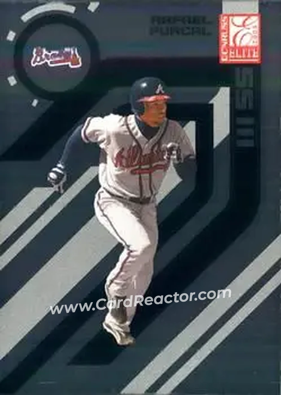 2005 Donruss Elite #17 - Rafael Furcal - Atlanta Braves - Front 2005 Donruss Elite #17 - Rafael Furcal - Atlanta Braves - Front