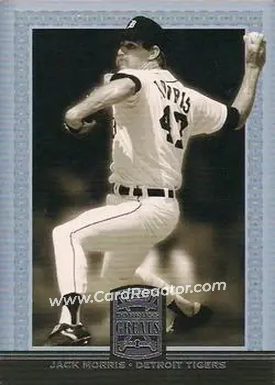 2005 Donruss Greats #36 - Jack Morris - Detroit Tigers - Front