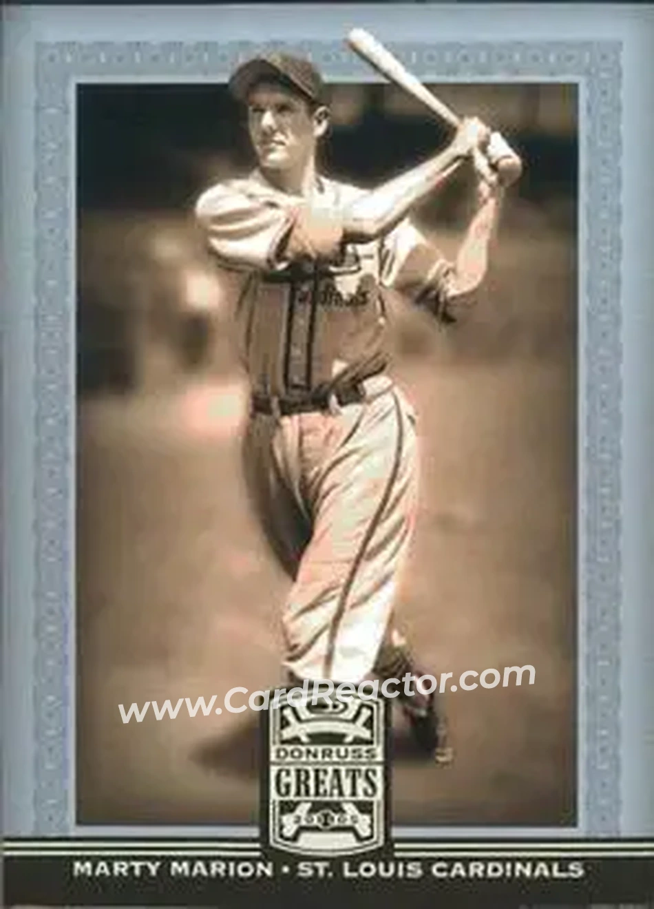 2005 Donruss Greats #56 - Marty Marion - St. Louis Cardinals - Front