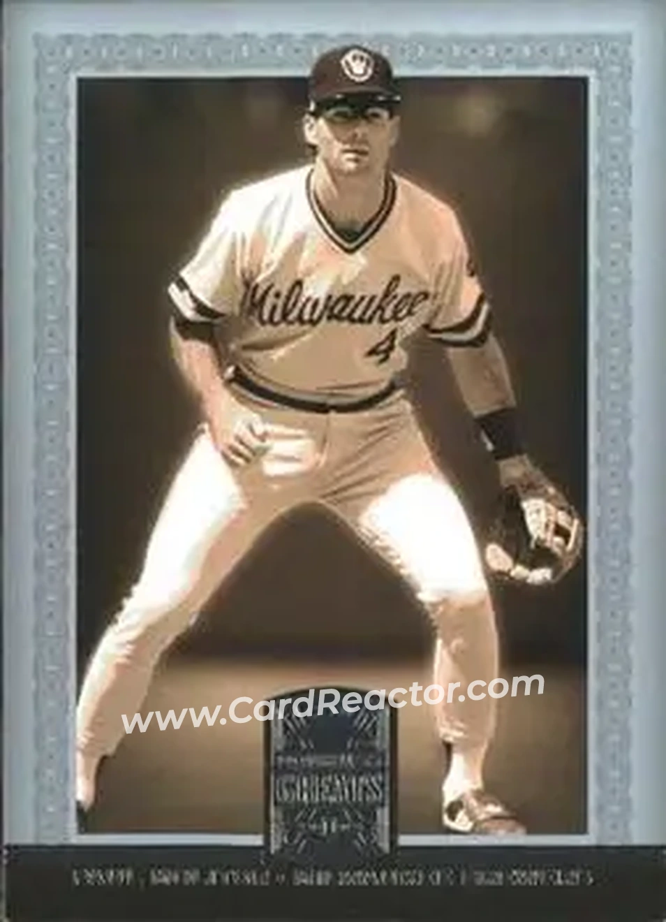 2005 Donruss Greats #63 - Paul Molitor - Milwaukee Brewers - Front 2005 Donruss Greats #63 - Paul Molitor - Milwaukee Brewers - Front