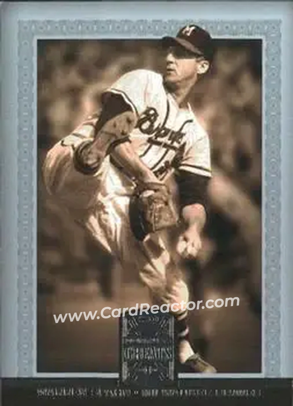 2005 Donruss Greats #95 - Warren Spahn - Milwaukee Braves - Front 2005 Donruss Greats #95 - Warren Spahn - Milwaukee Braves - Front