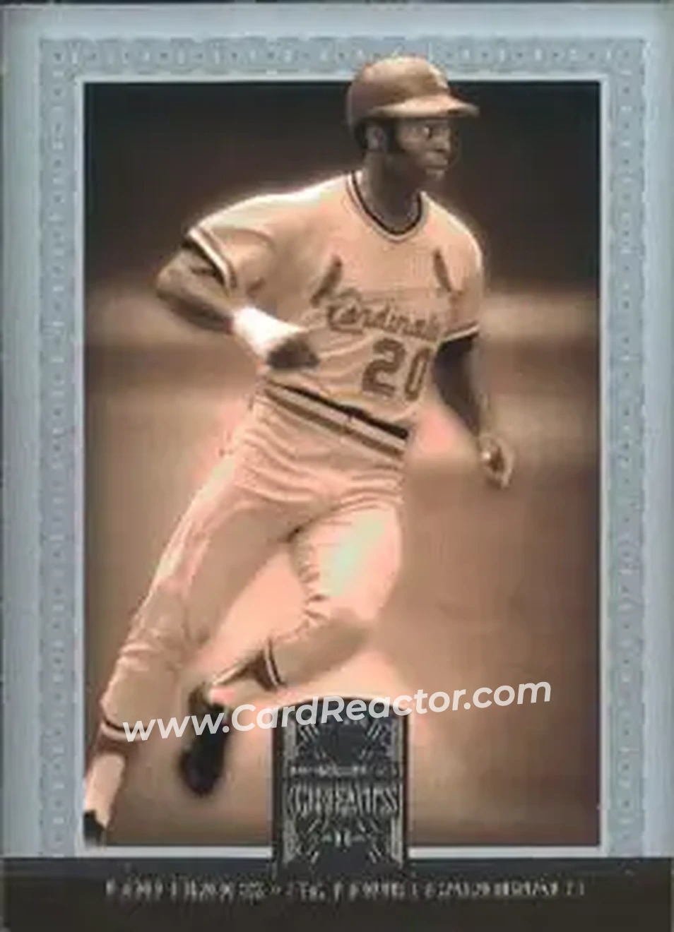 2005 Donruss Greats #97 - Lou Brock - St. Louis Cardinals - Front