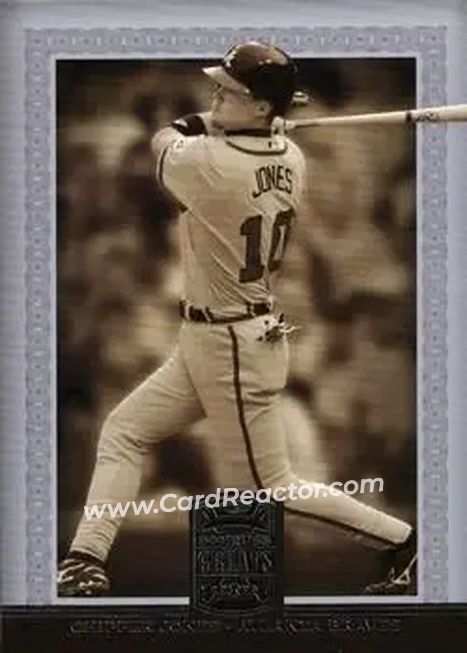 2005 Donruss Greats #118 - Chipper Jones - Atlanta Braves - Front